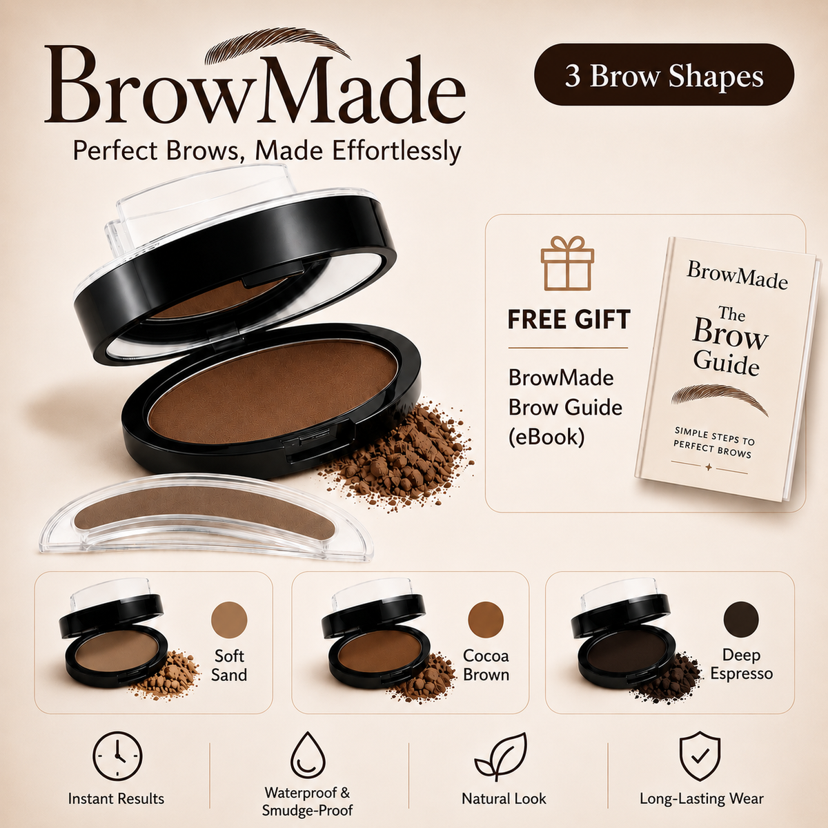 The BrowMade™ Eyebrow Stamp Kit